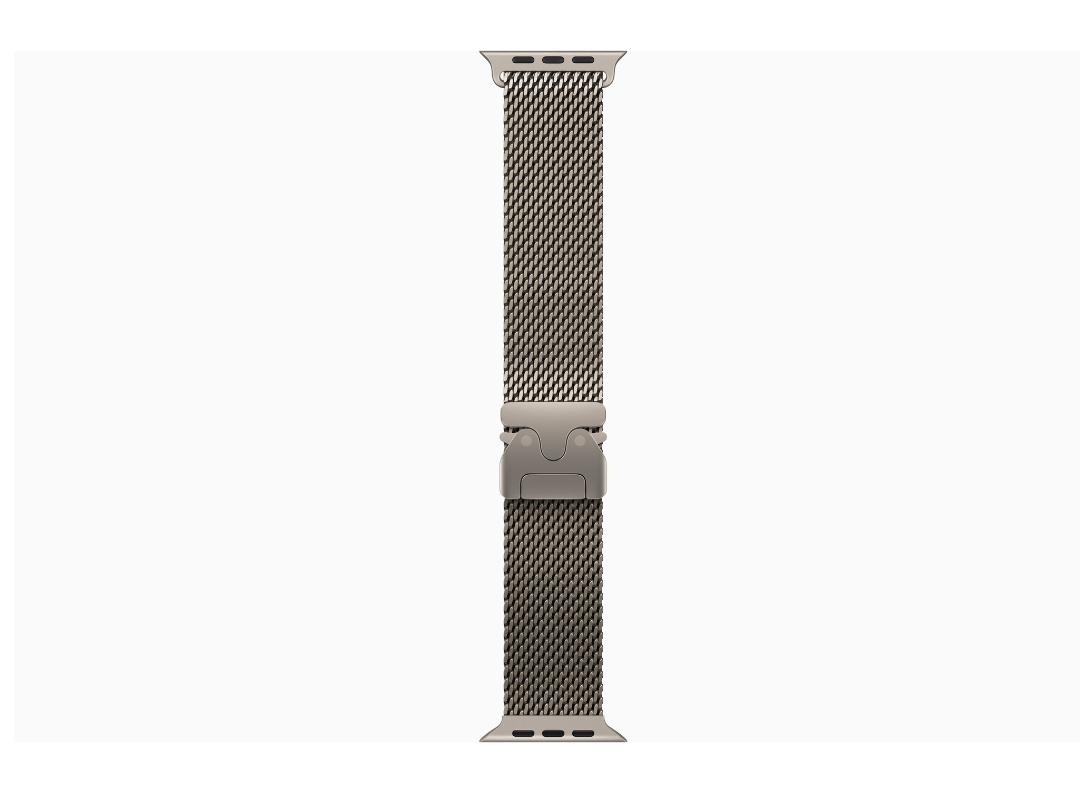 Apple Watch Ultra 3 49mm GPS + Cellular – Natural Titanium with Milanese Loop | Qatar Apple Watch Ultra 3 49mm GPS + Cellular – Natural Titanium with Milanese Loop | Qatar